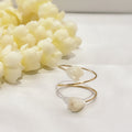 Pikake ring adjustable 14k gold filled Mother of pearl l