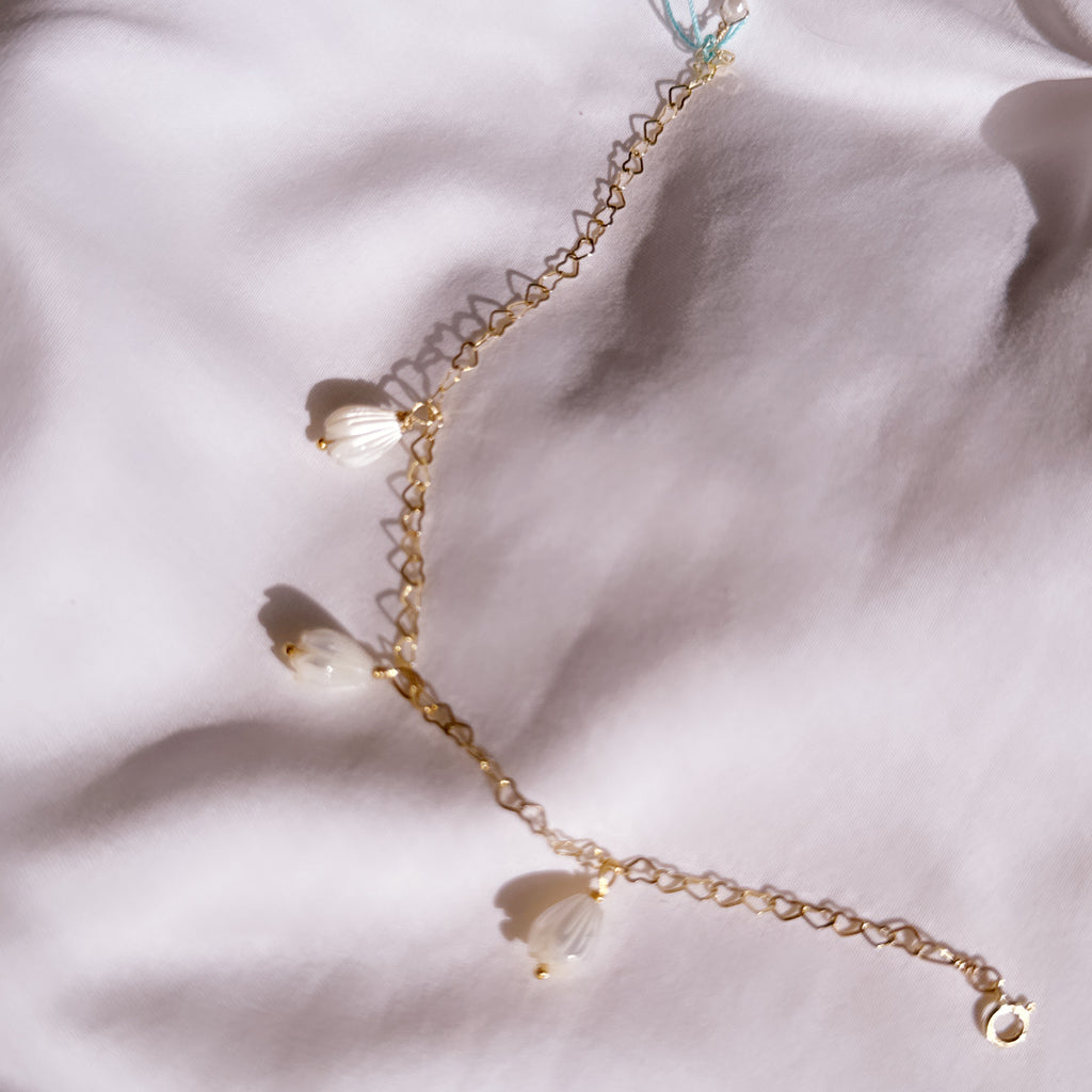 Pikake flowers bracelet Hawaiian jewelry 14k gold filled